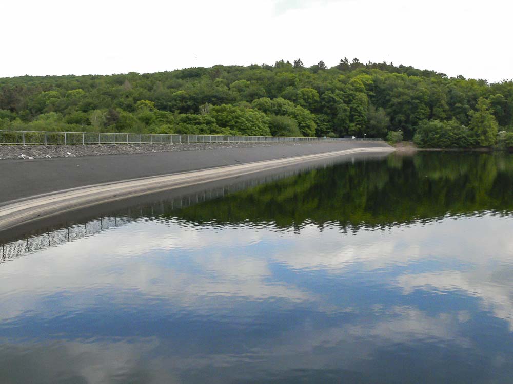 Staudamm an der Steinbachtalsperre