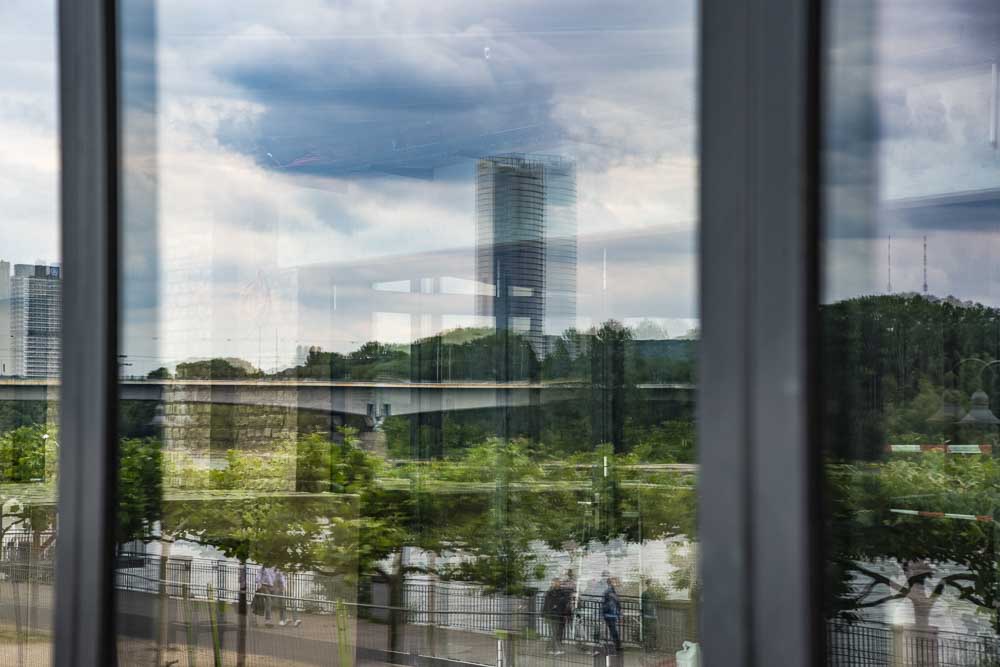 Spiegelung am Bonner Bogen