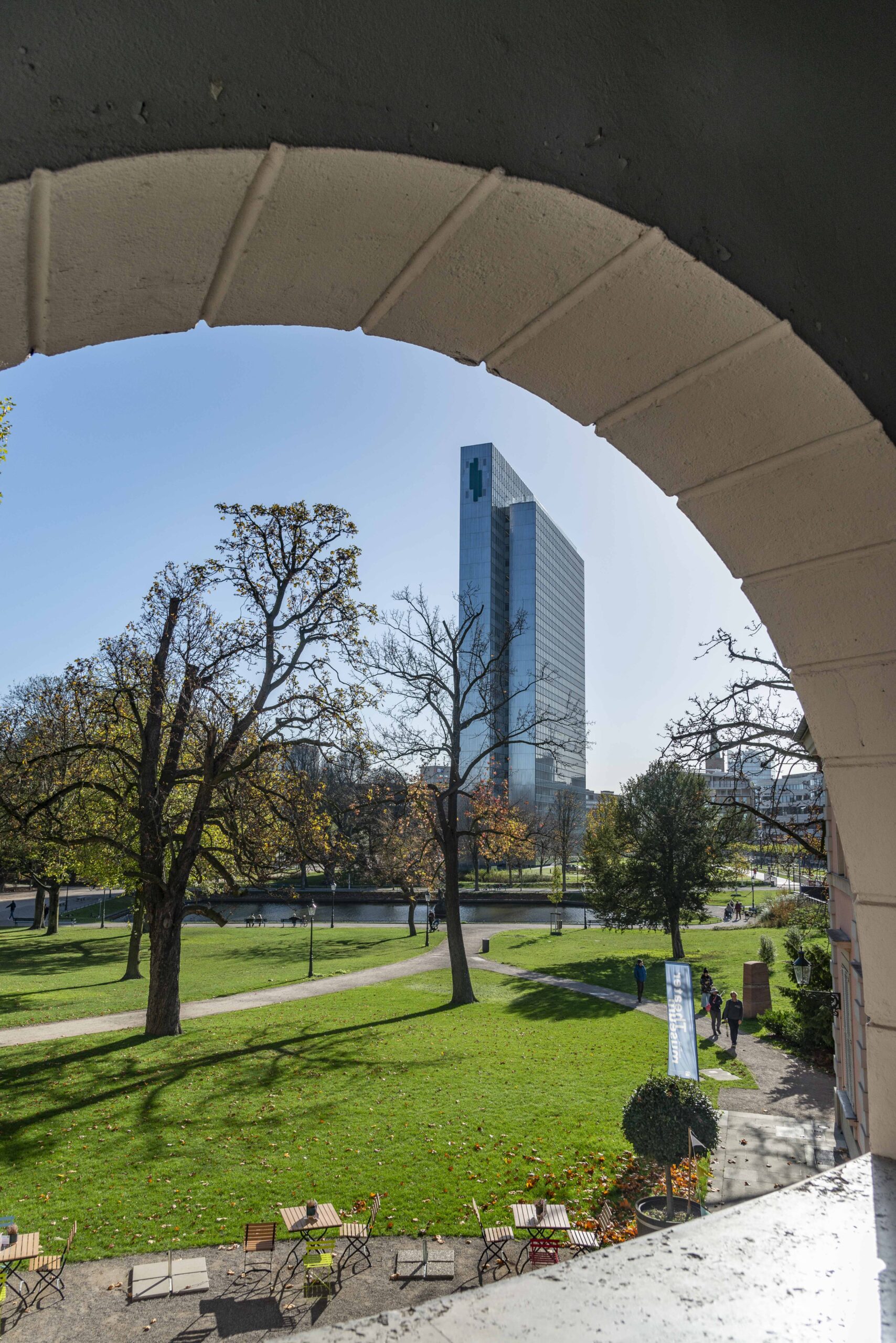 Blick vom Balkon im Theatermuseum