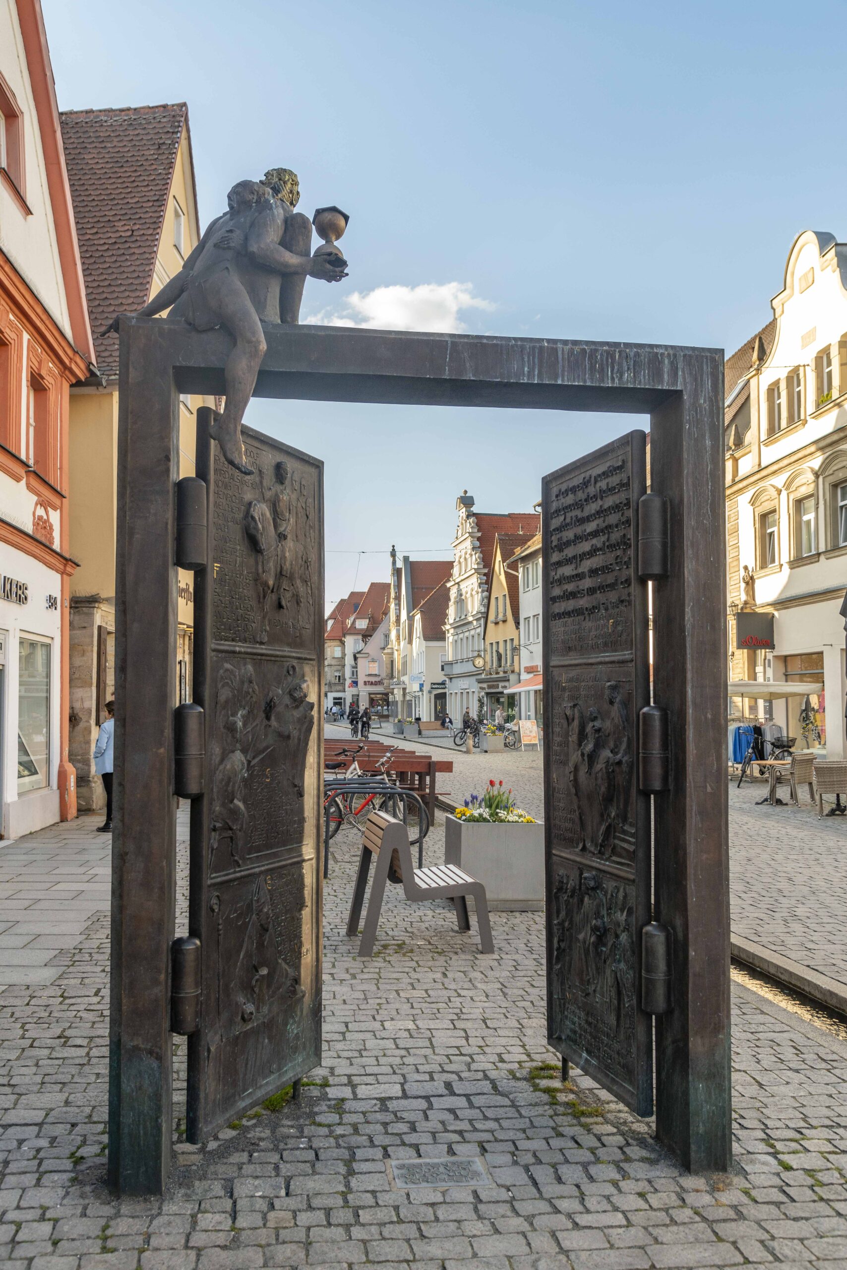 Bronzetor zur Stadtgeschichte von Forchheim